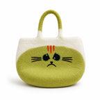 Large Grumpy Cat Felted Bag with Felt Handles – view 6