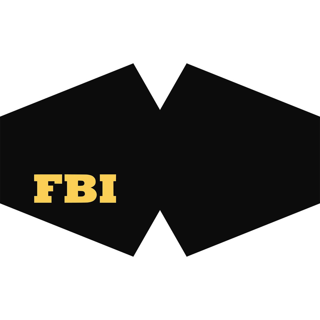 Reusable Fashion Face Covering - FBI Print Design – view 5