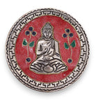 Red Buddha Incense Stick Holder 10cm