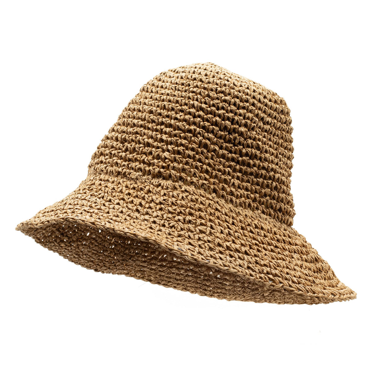 Nomad Sari Floppy Straw Sun Hat - Natural Coffee – view 3