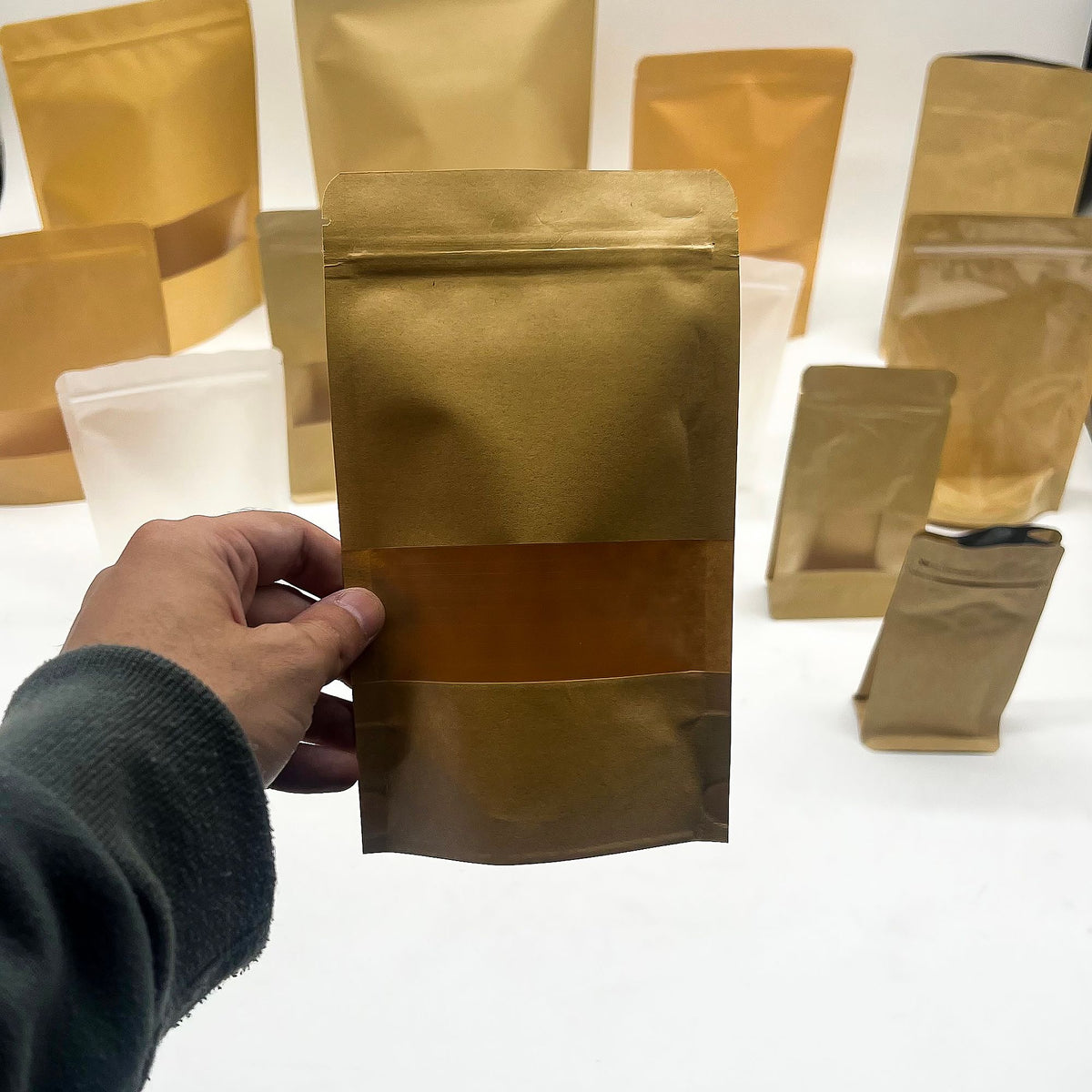 Kraft Window Bags 12x20 cm, Pack of 10 – view 3
