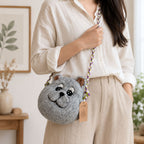 Felted Bear Bag with Braided Strap – view 6