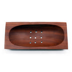 Mahogany-Style Soap Dish - Rectangle