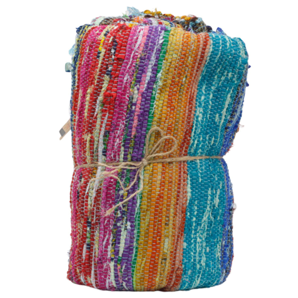 Luxury Rag Rug, Blue - 153 x 90cm – view 3