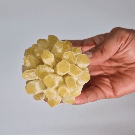 Yellow Ghost Quartz Crafted Cluster, approx 7cm – view 2