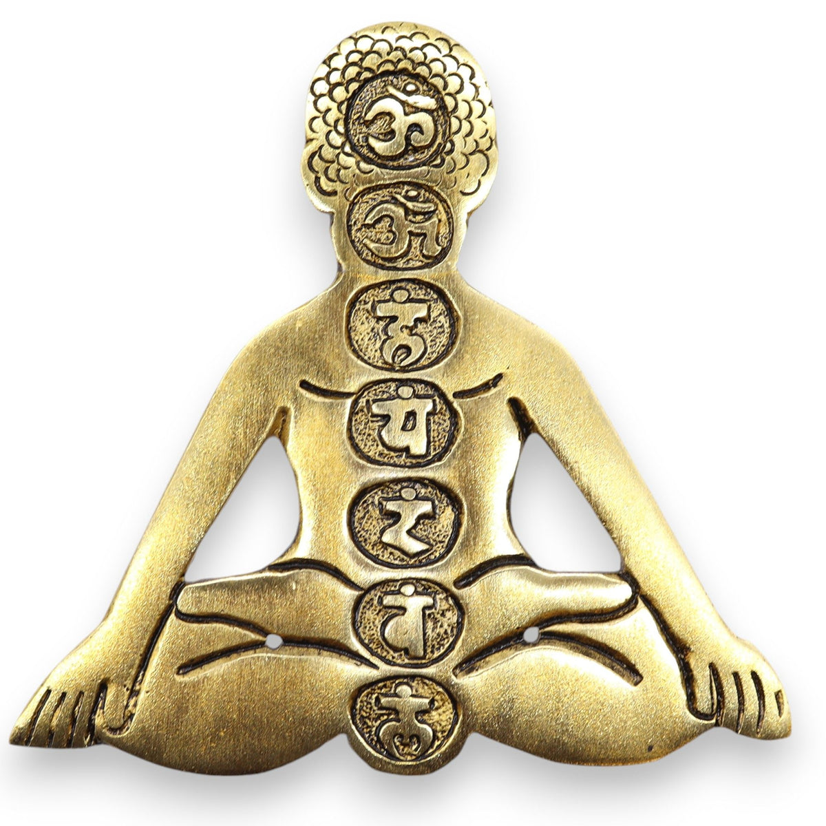 Gold Seven Chakra Incense Holder 12x12cm – view 6