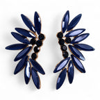 Nymph Royal Blue Fairies Vintage Glass Earrings