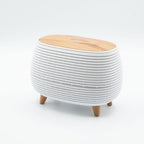 Futuristic Ribbed Aroma Diffuser with Colour-Changing Light – view 2
