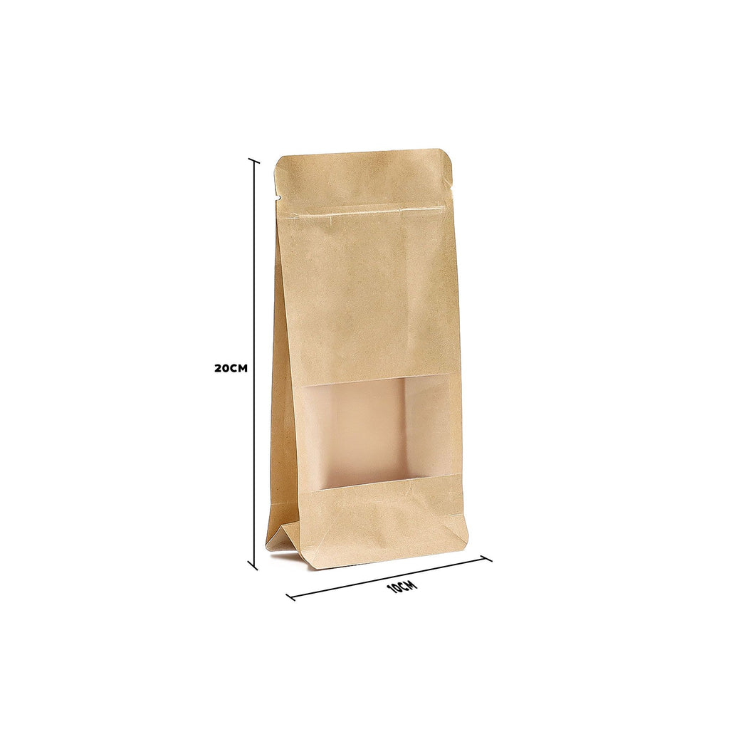 Squat Kraft Window Bags 10x20 cm, Pack of 10 – view 4