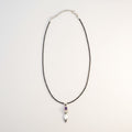 Goddess Amethyst Pendant Necklace on Silver Plated Cord 45cm
