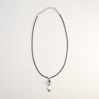 Goddess Amethyst Pendant Necklace on Silver Plated Cord 45cm