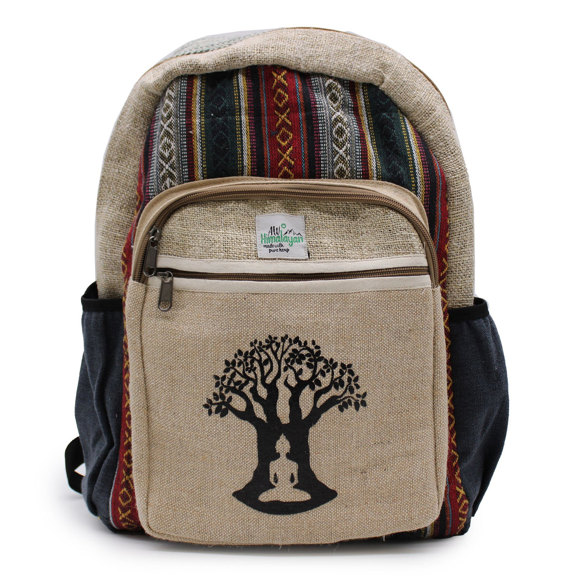 Large Hemp Backpack - Bodhi Tree Design – view 5