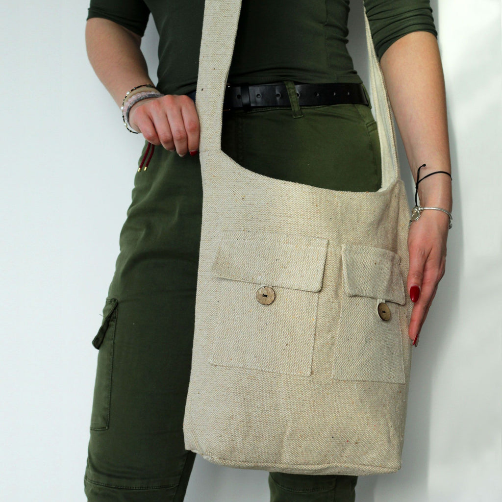Natural Tones Two Pocket Bag Natural Large – view 2