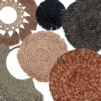 Set of Six Woven Wall Art Discs, 50 cm – view 2