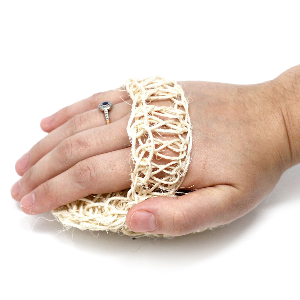 Sisal Sponge and Scrub - Soft Round Exfoliating Cushion – view 5