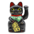 Black Money Cat Figurine, 16 x 10 x 10 cm