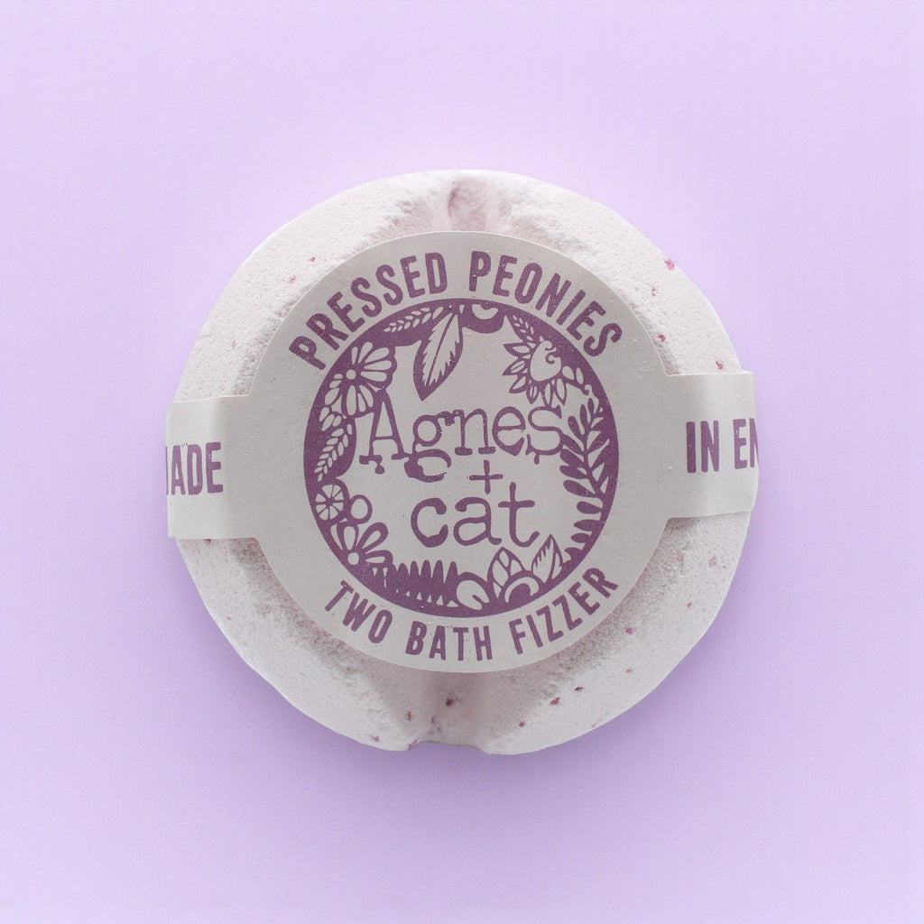 Agnes + Cat Bath Fizzer - Pressed Peonies – view 2