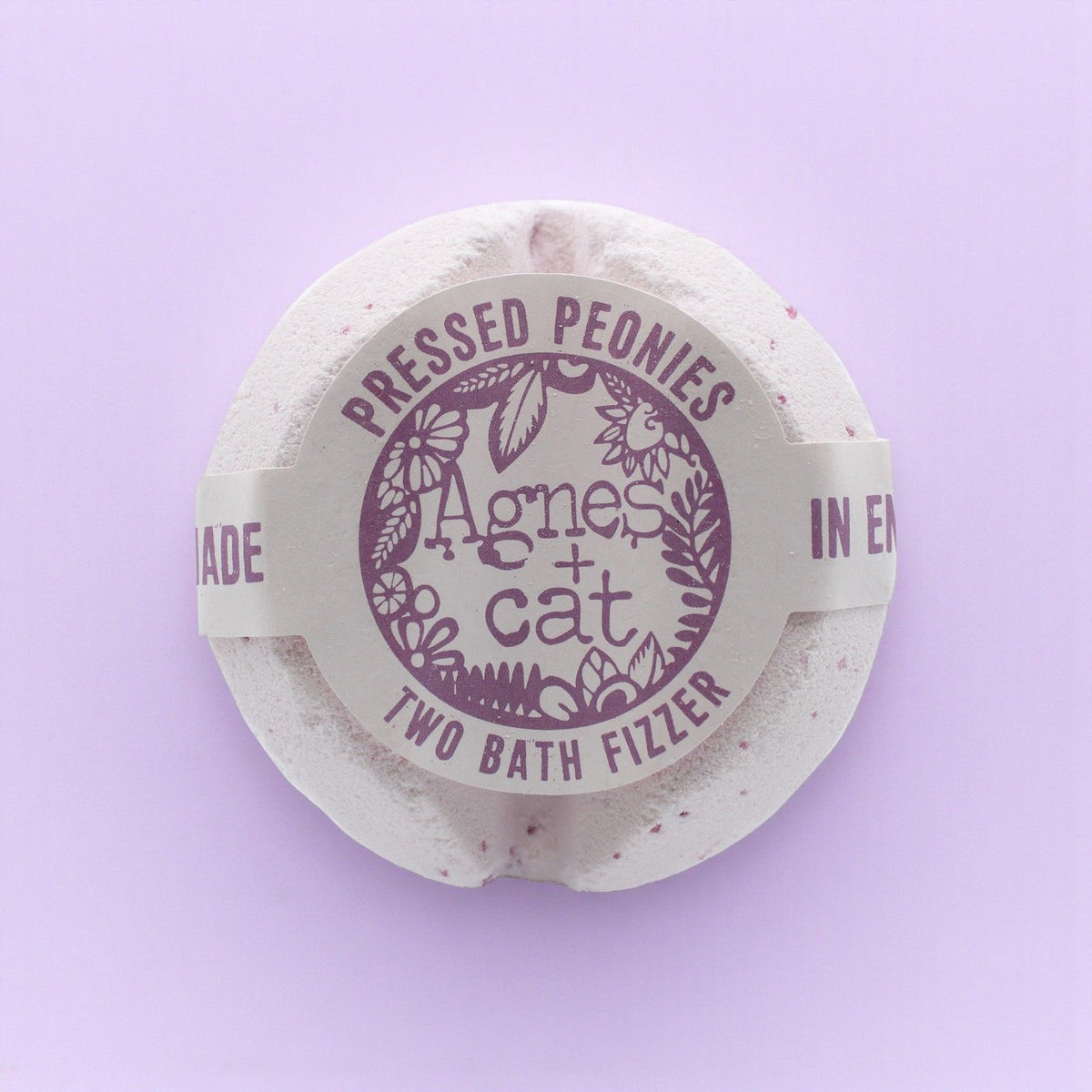 Agnes + Cat Bath Fizzer - Pressed Peonies – view 2