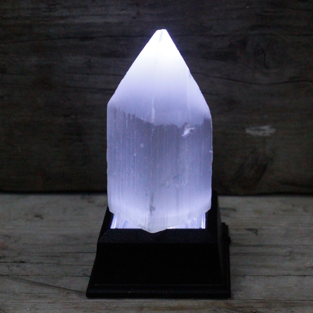 Selenite Pencil Point Tower - 10 cm – view 4