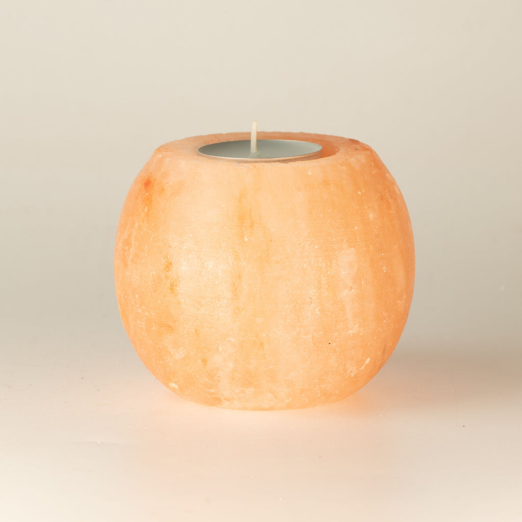 Himalayan Salt Candle Holder - Round – view 2