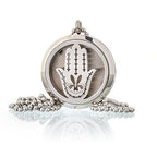 Aromatherapy Diffuser Necklace - Hand of Fatima 30mm – view 2