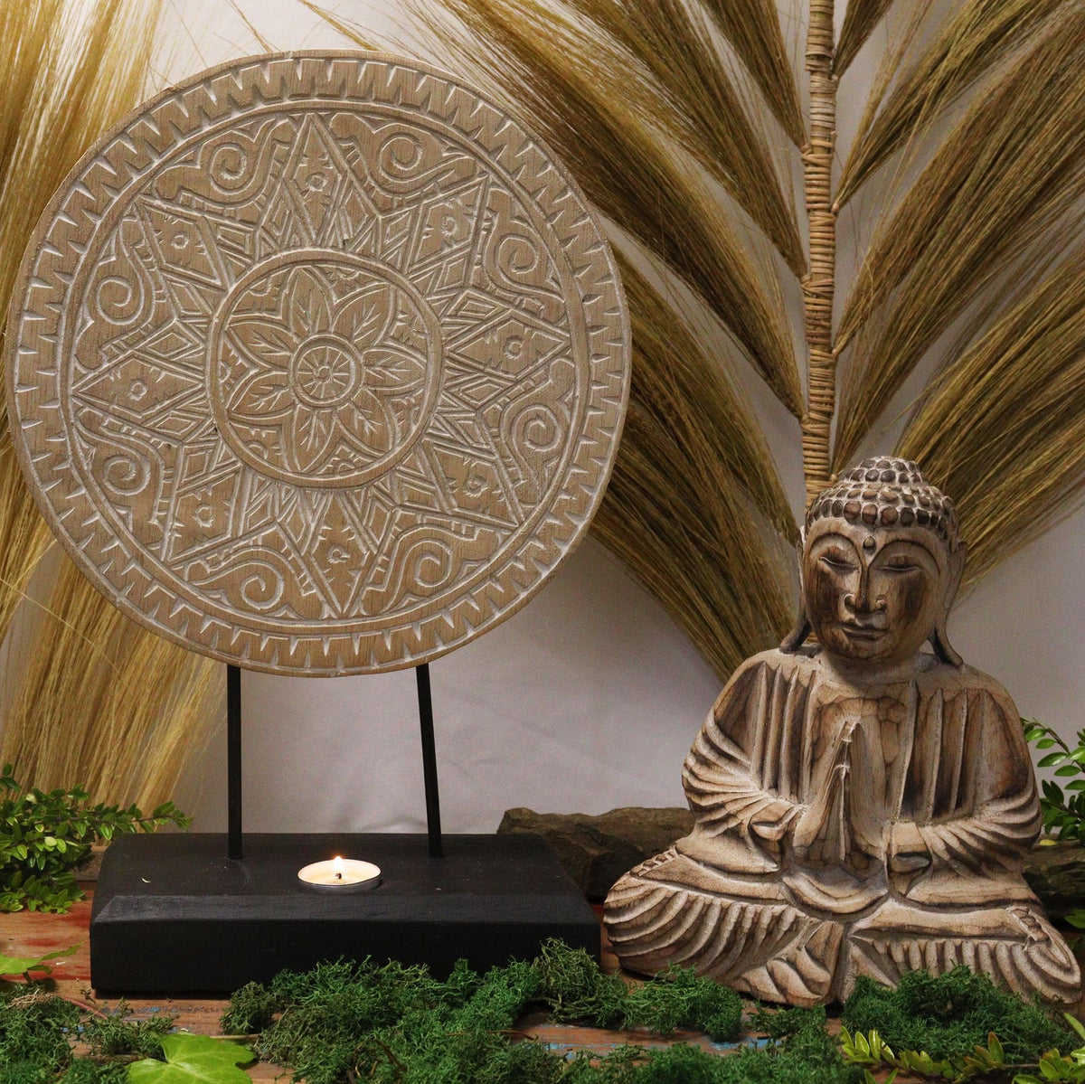 Buddha Feng Shui Set, Classic Mandala, Natural – view 2