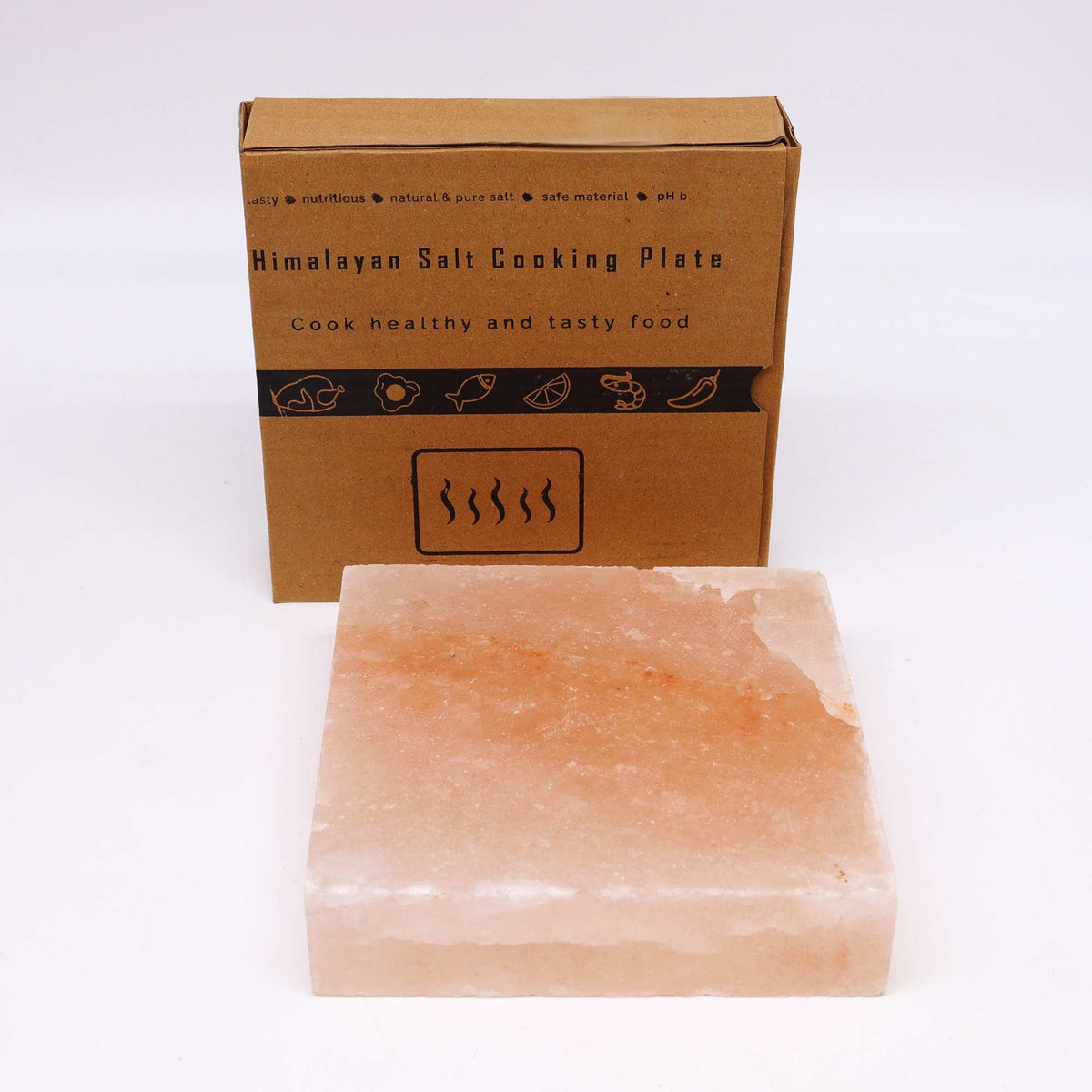Himalayan Salt Cooking Plate, Square - 20 cm – view 2