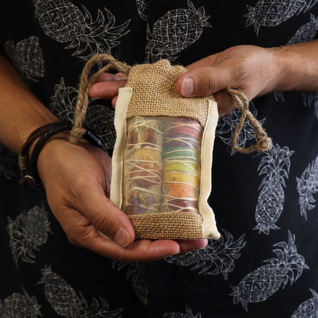 Small Washed Jute Pouch 10x15cm – view 2