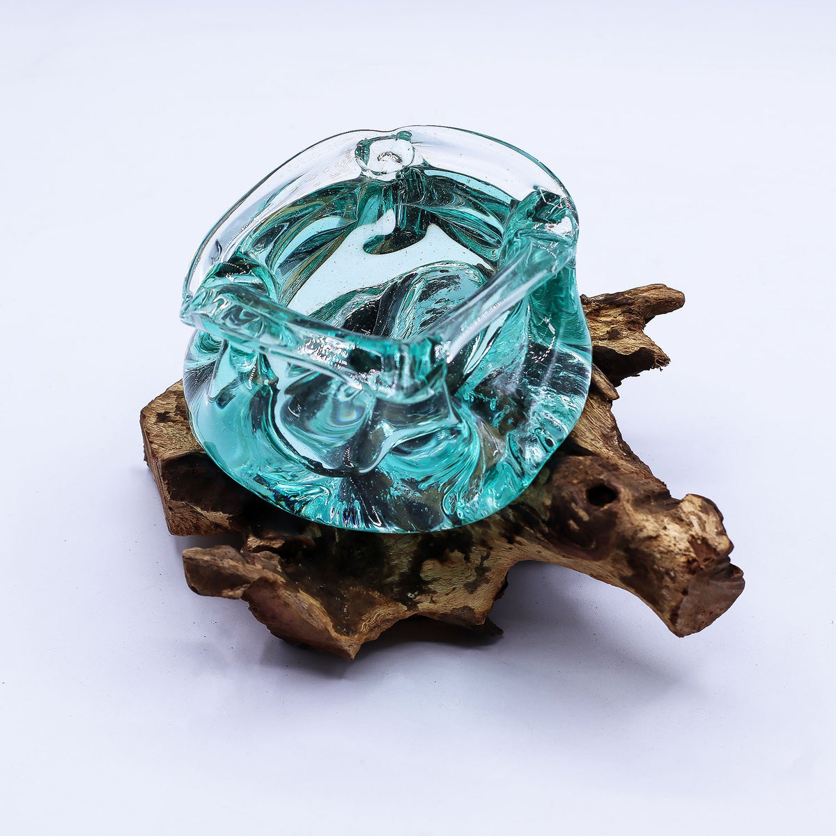 Molten Glass Chunky Ashtray & Candle Holder 23cm – view 5