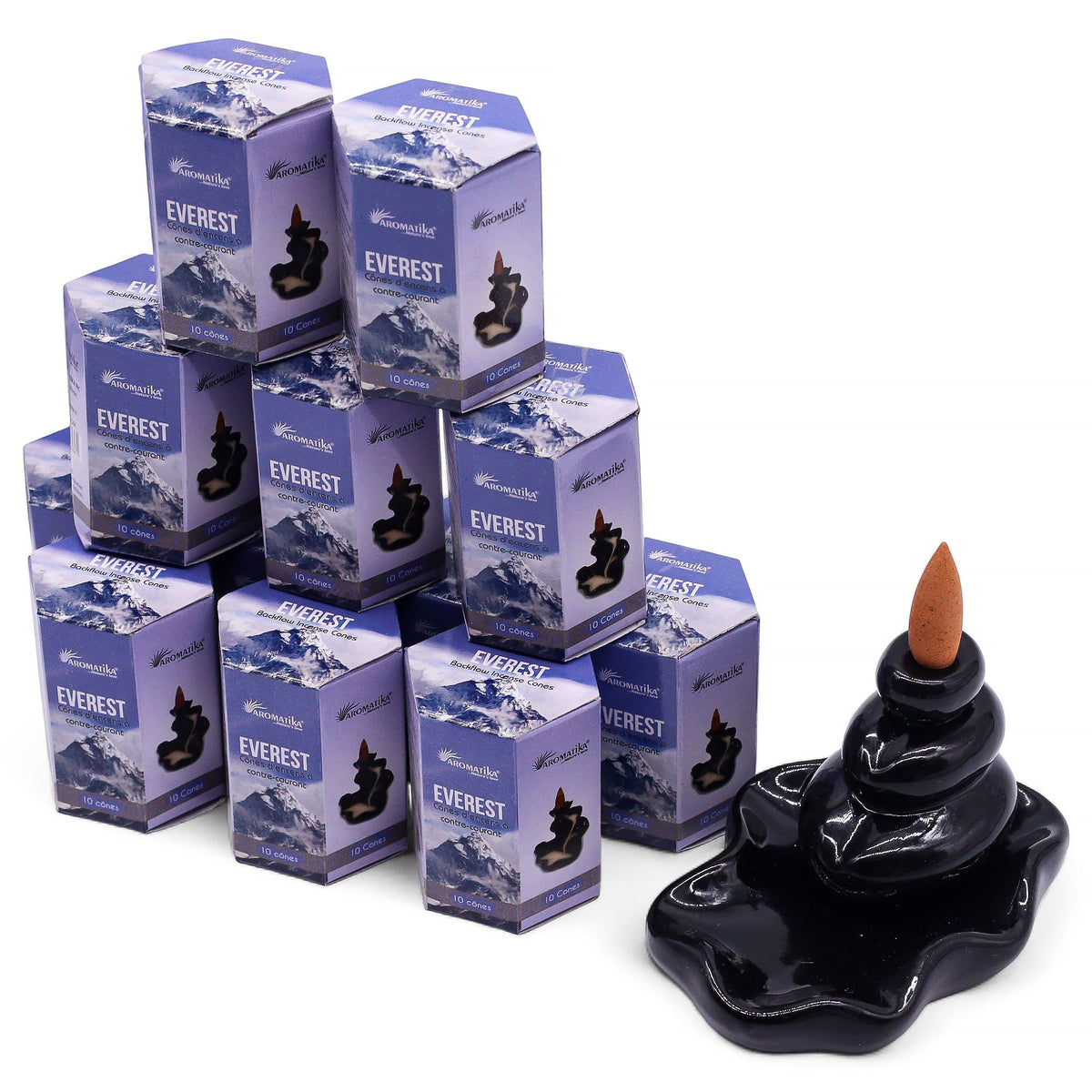 Aromatika Everest Backflow Incense Cones Pack of 10