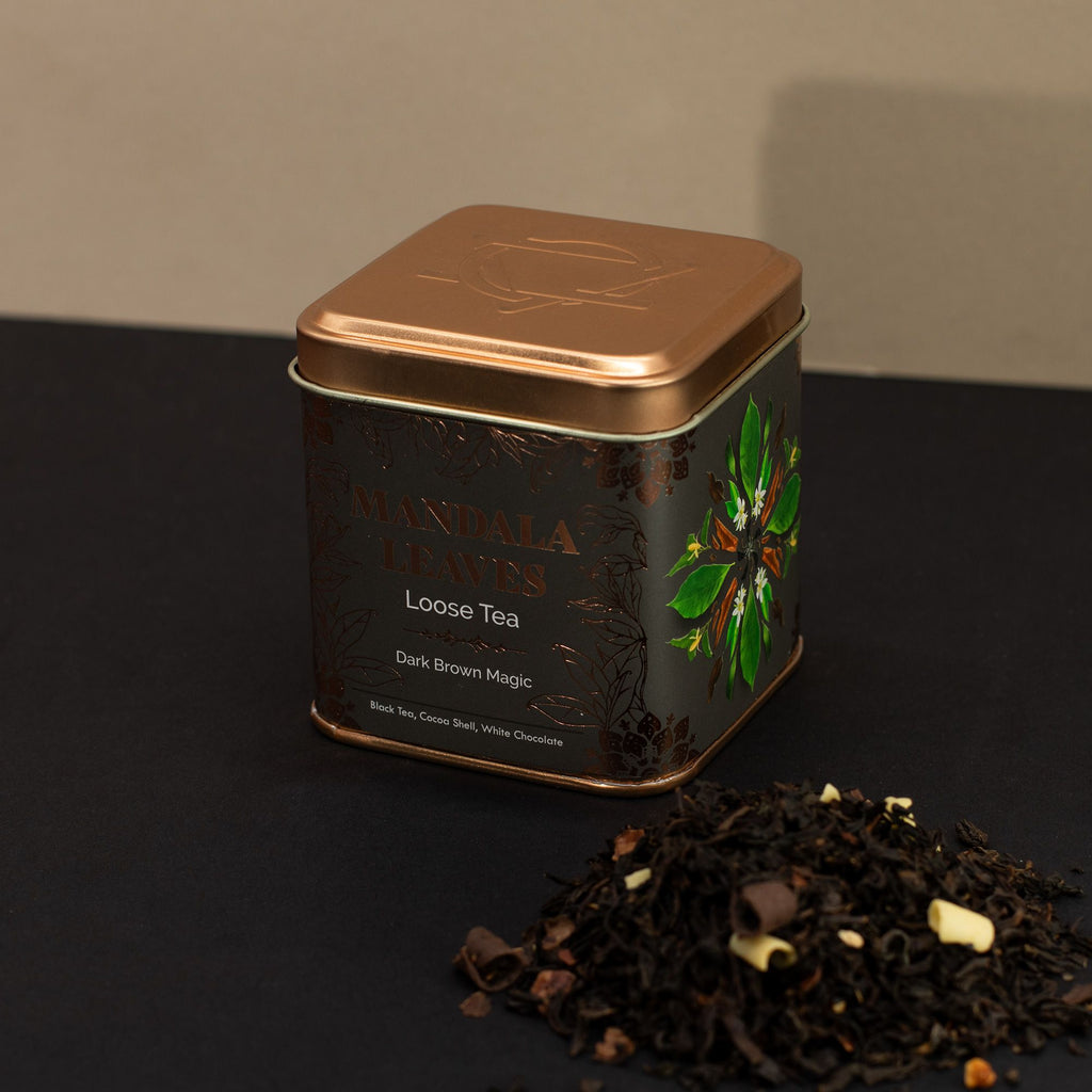 Dark Brown Magic Chocolate Black Tea Tin 50g – view 8