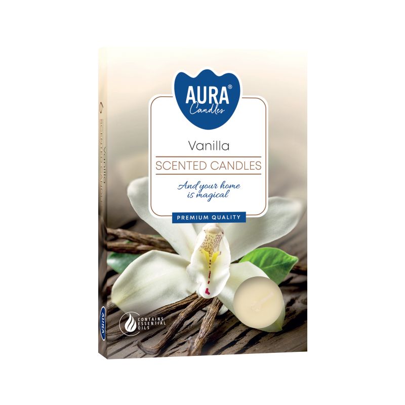 Set of 6 Vanilla Scented Tealights