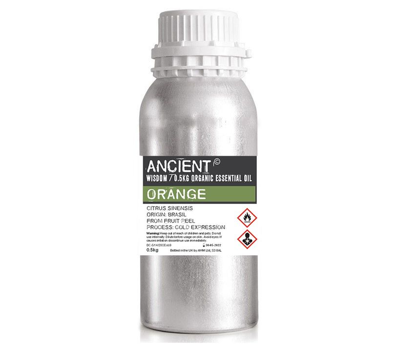 Orange Organic Essential Oil - 500g Bulk