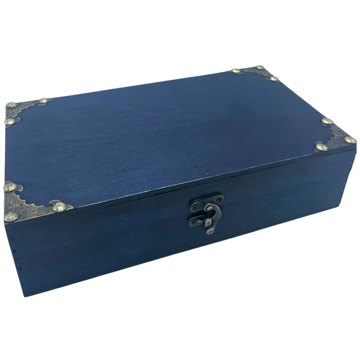 Teal Tea and Gift Hamper Box, Vintage Style – view 2