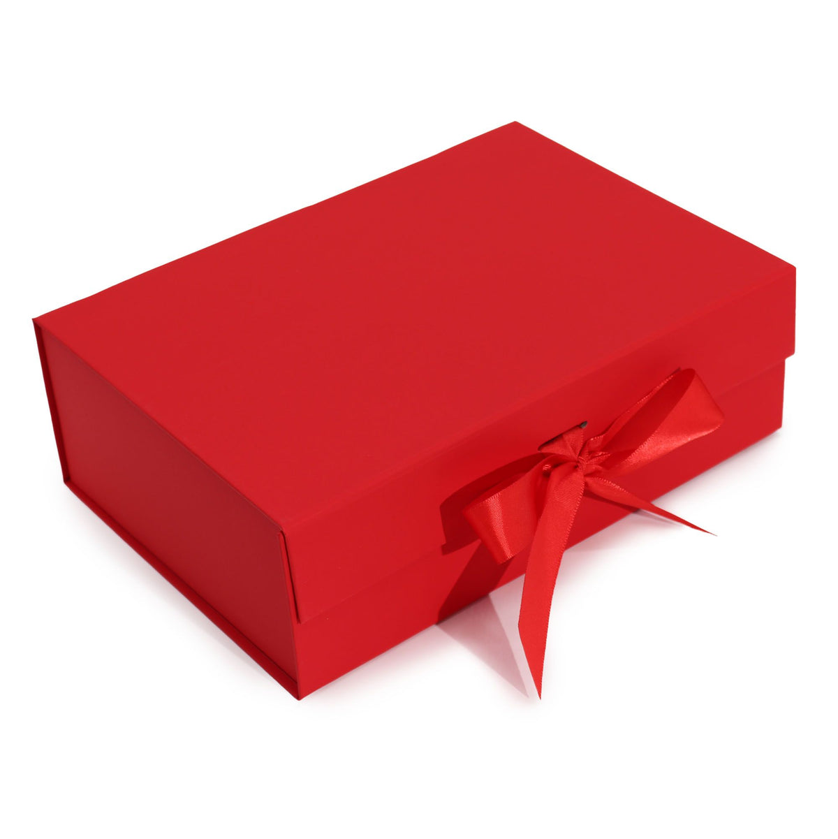 Flat Pack Gift Box Large 28.2x20.2x9.2cm Red