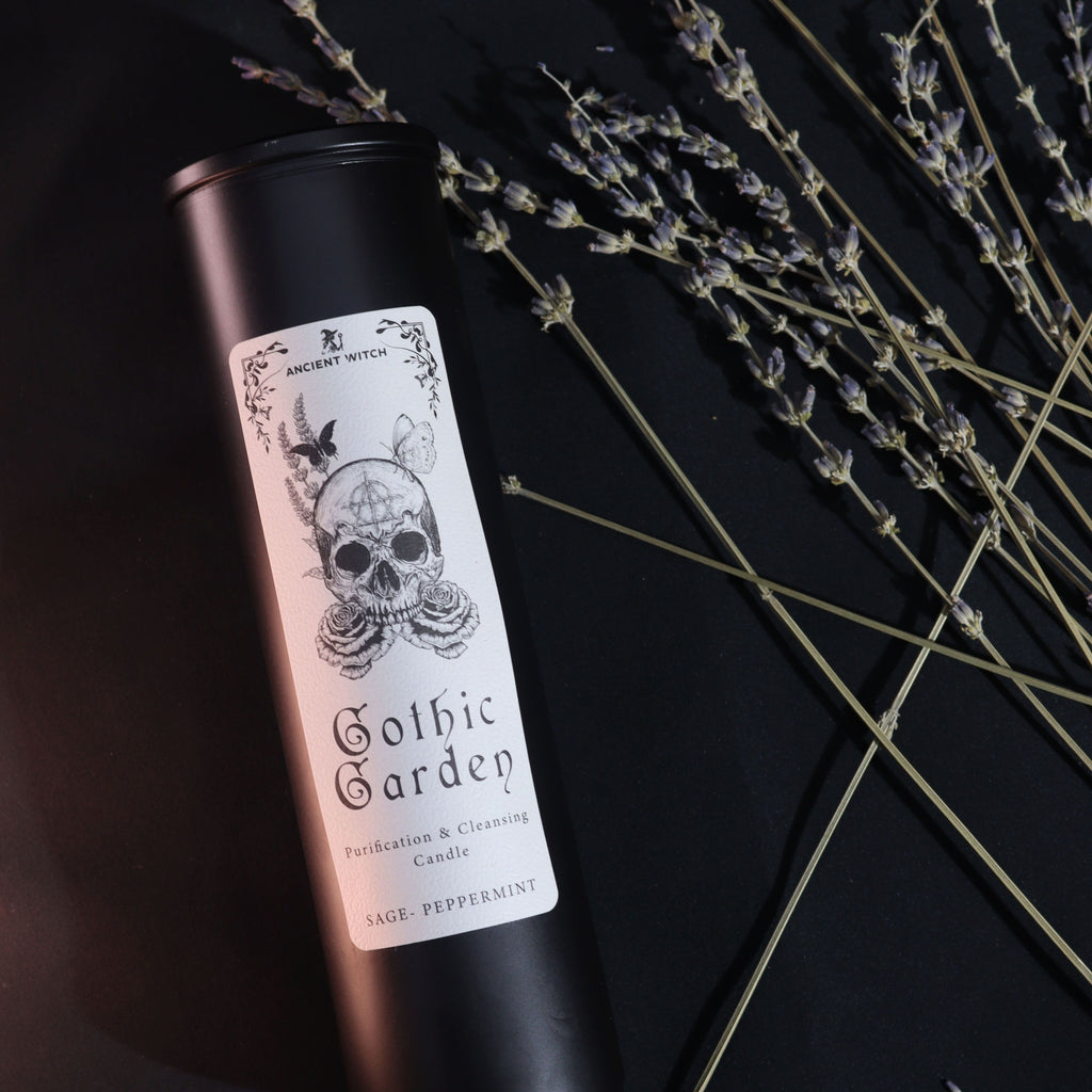 Ancient Witch Gothic Garden Ritual Candle - Sage & Peppermint – view 6