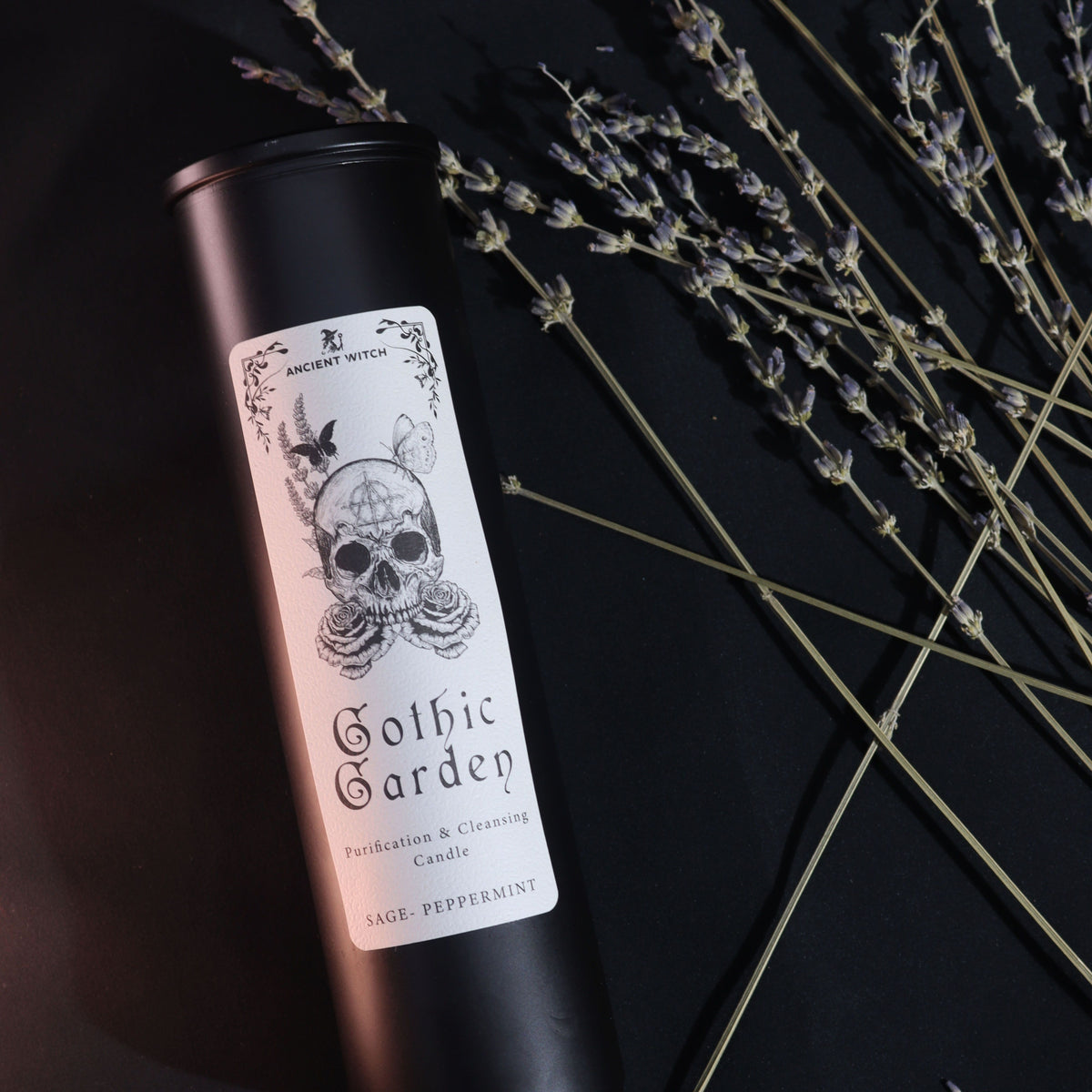 Ancient Witch Gothic Garden Ritual Candle - Sage & Peppermint – view 6