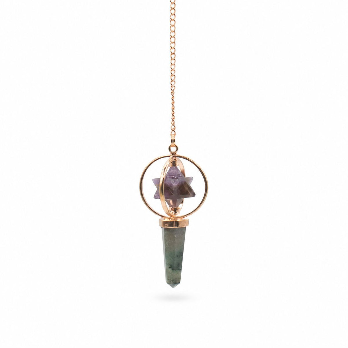 Cosmic Navigator Pendulum - Amethyst & Labradorite – view 2
