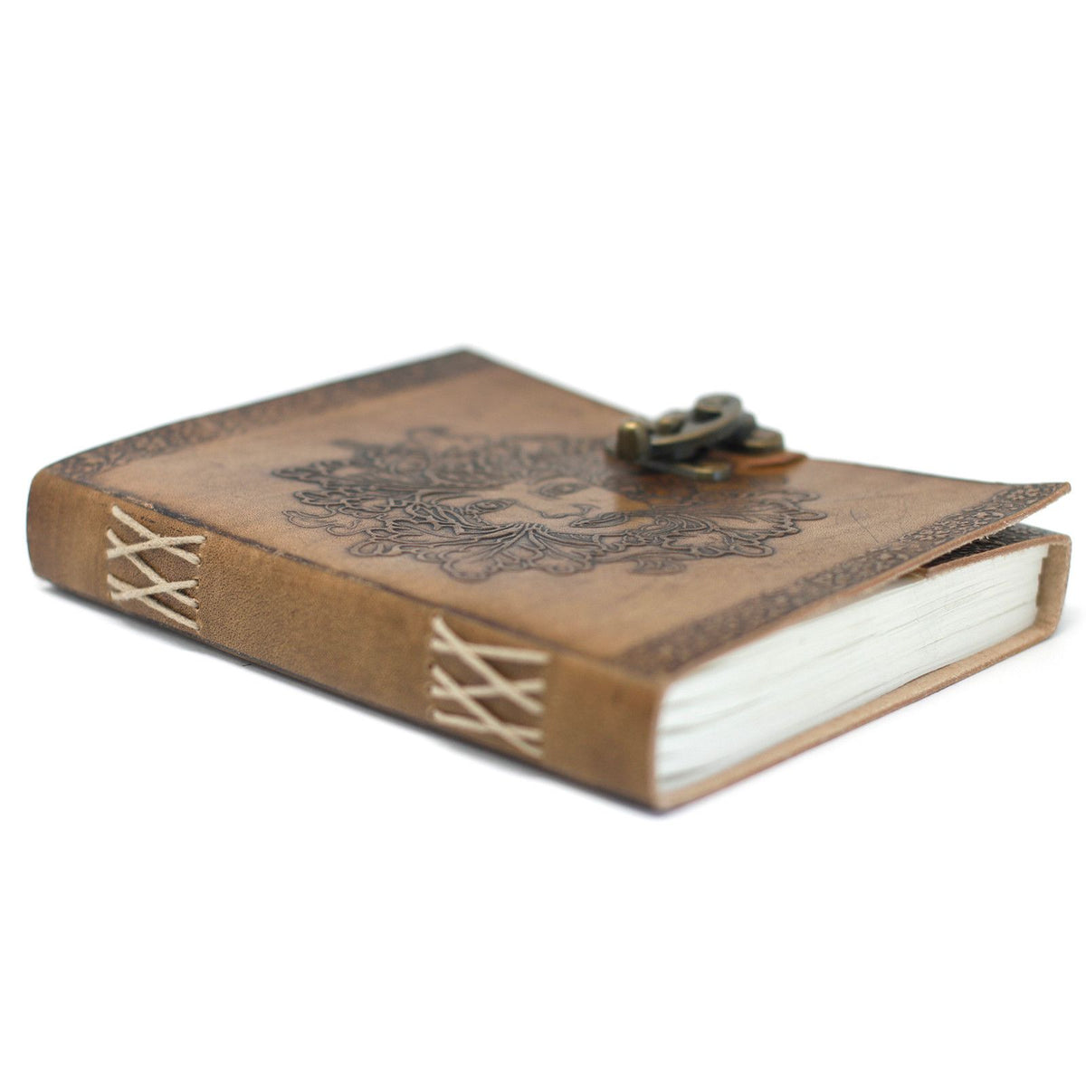 Leather Greenman Notebook, 200 Pages – 15.5x20 cm – view 3