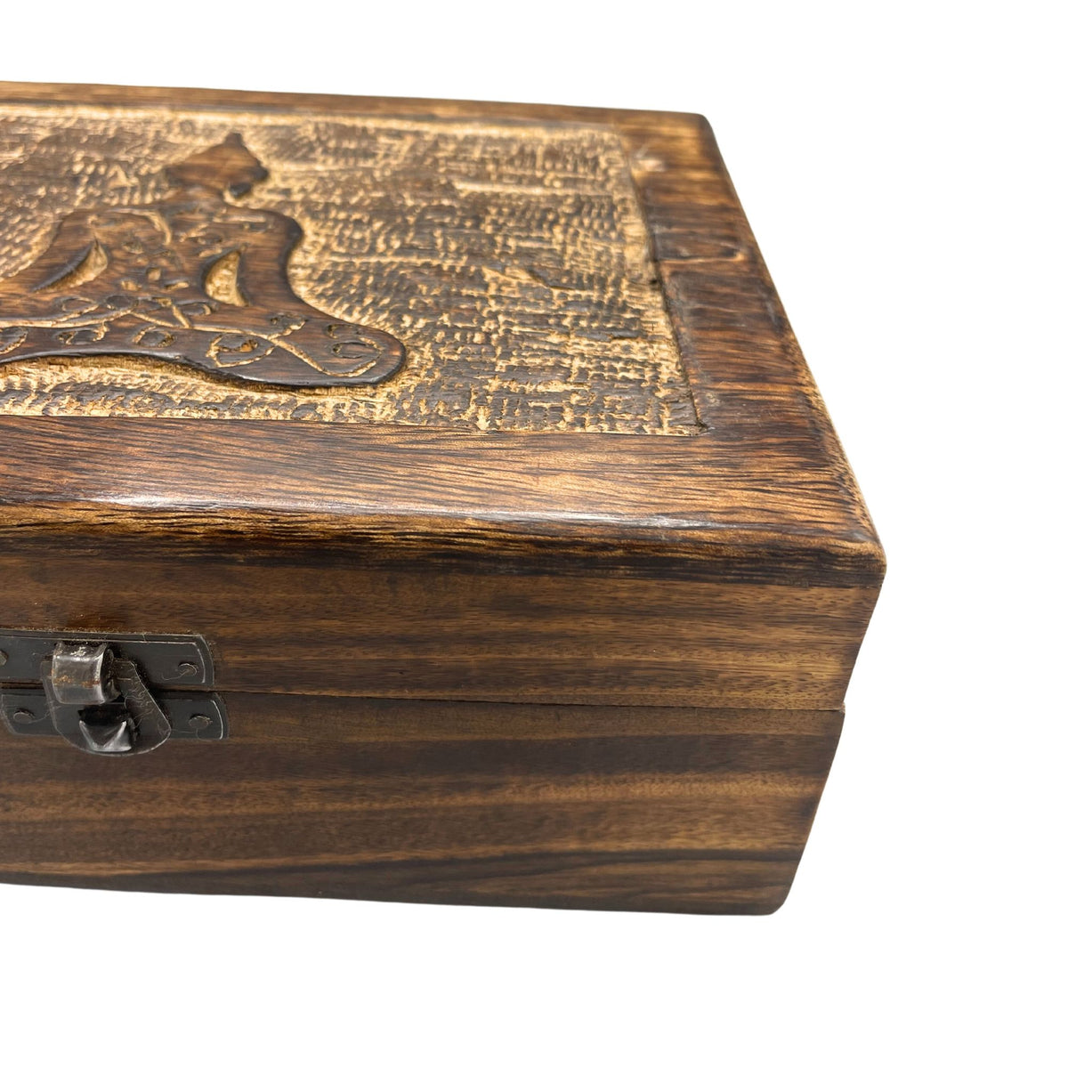 Large Mango Wood Keepsake Box 20x15x7.5cm - Buddha – view 2