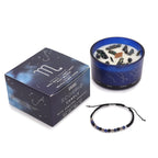 Scorpio Zodiac Crystal Candle with Gemstone Bracelet – view 4