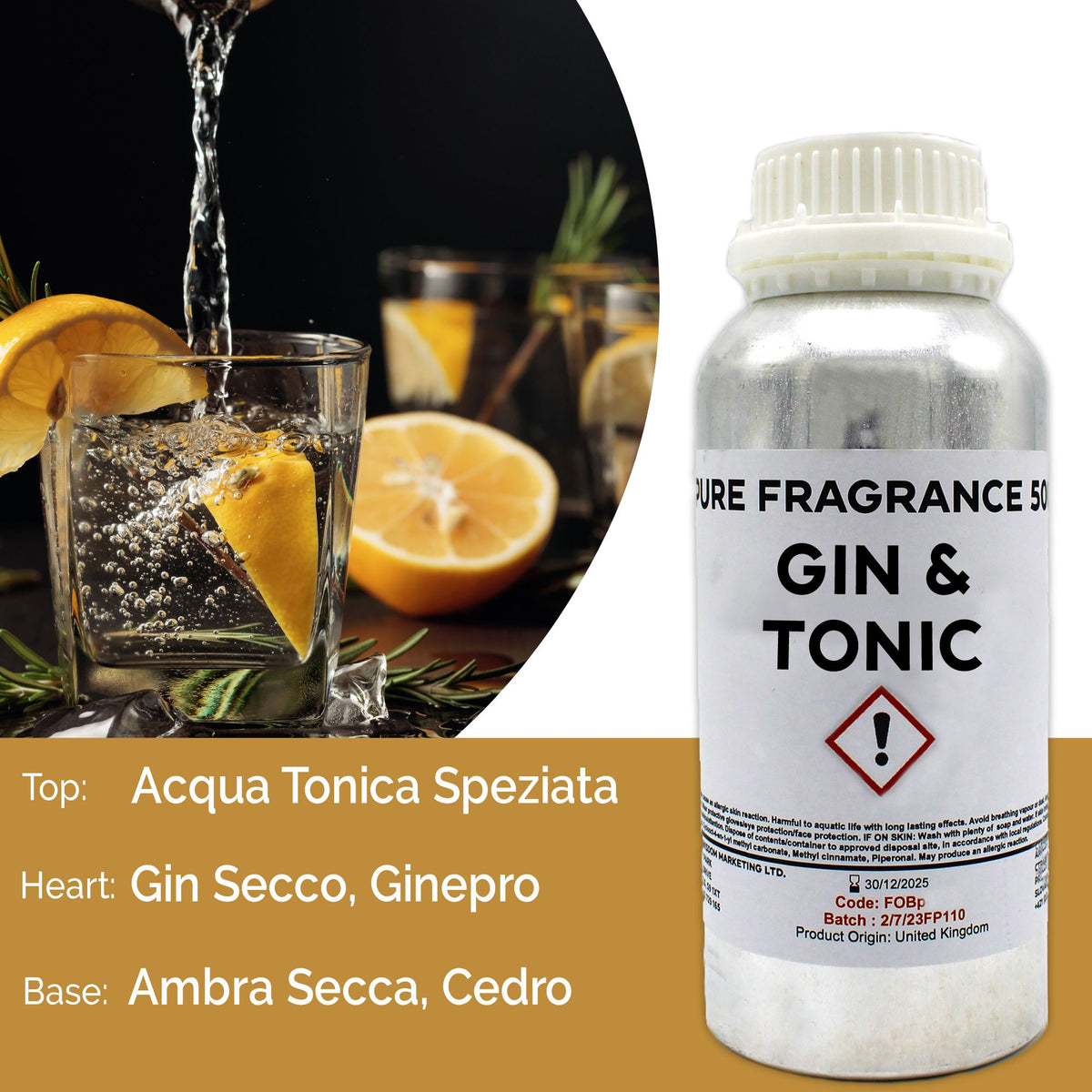 Gin & Tonic Pure Fragrance Oil - 500ml – view 2