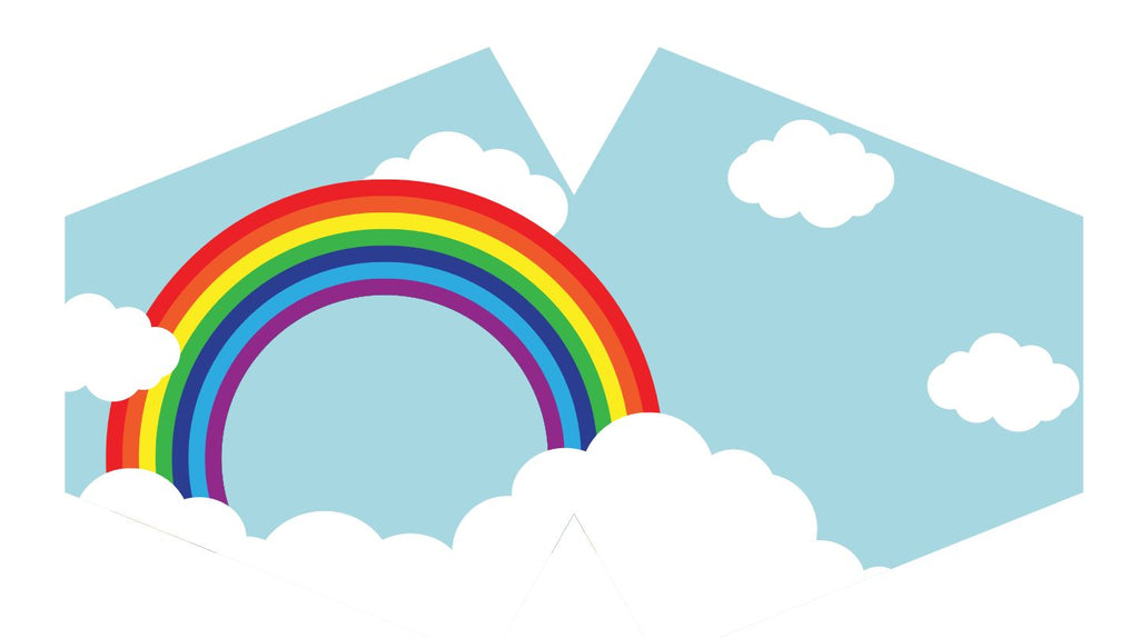 Reusable Rainbow Print Face Covering for Adults – view 6