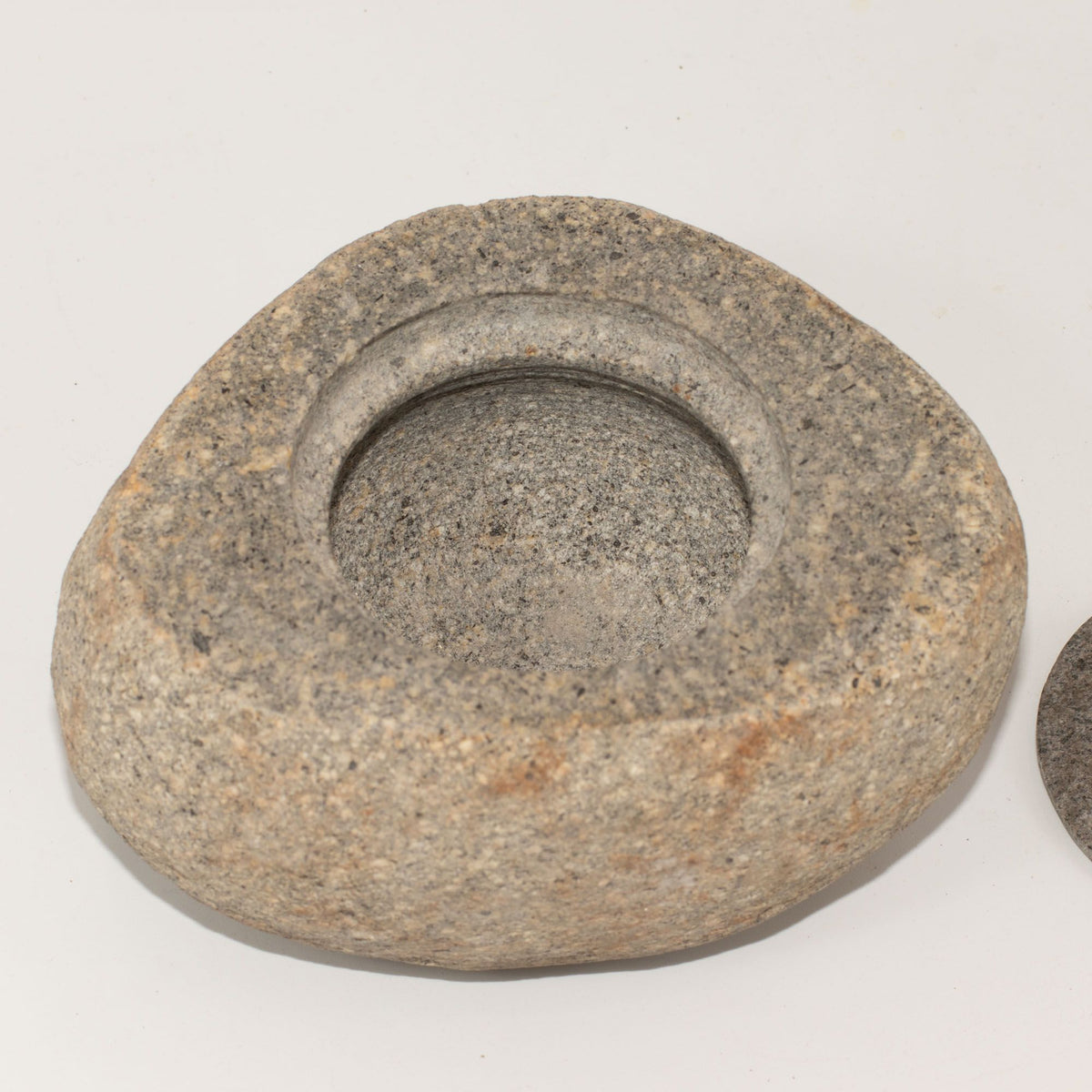 Natural Riverstone Grounding Pot - Large - approx 15x12cm – view 2