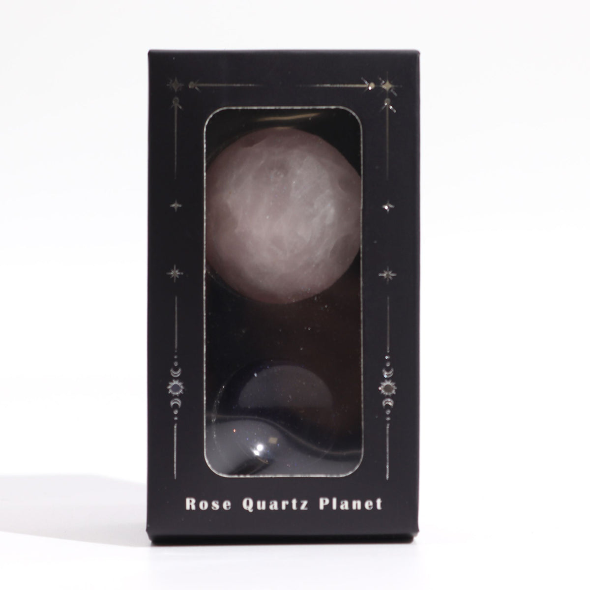 Rose Quartz Planet on Goldstone Stand - 40mm – view 9