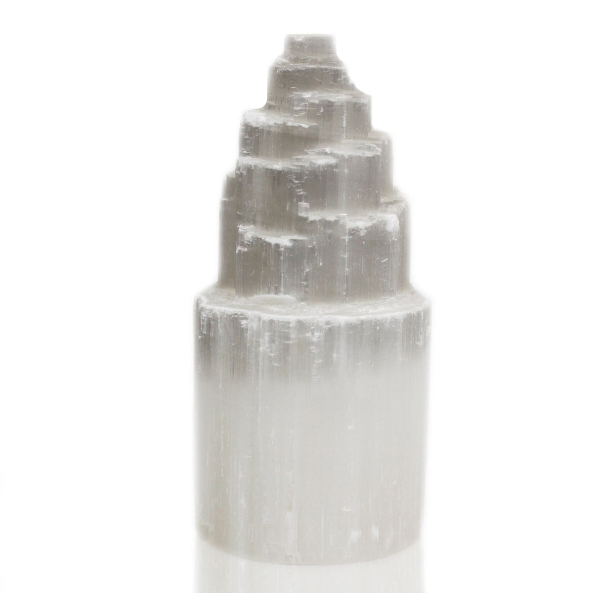 Natural Selenite Tower Lamp - 20 cm – view 2