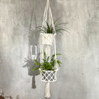 Double-Pot Macrame Plant Hanger, 100cm Long – view 7