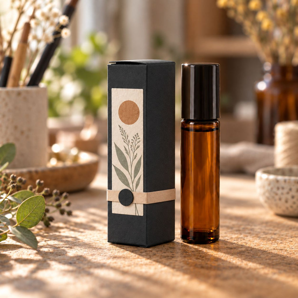 Black Kraft Box for 10ml Roll On Bottle – view 5