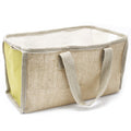 Large Jute Shopping Basket 33x18x20cm Olive
