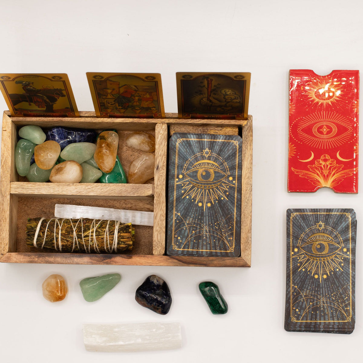 Three Section Tarot Box with Card Holder – view 4